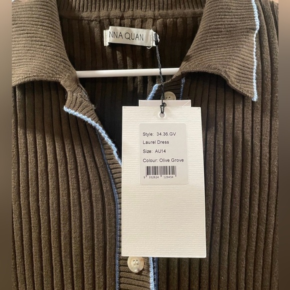 Anna Quan Laurel dress in olive - Picture 5 of 6